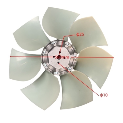 QSF3.8 QSB4.5フォークリフト部品のための鋼プラスチックラジエーター扇風機刃 H5T01-00501